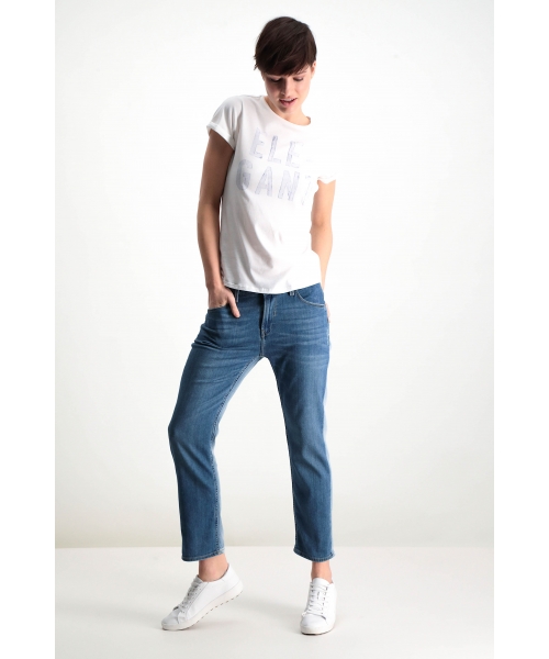 Двухцветные джинсы женские M80111/2388